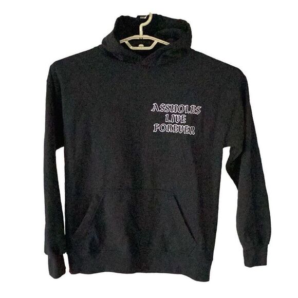 Assholes*s Live Forever Pullover Hoodie Sweatshirt Men’s Medium Stitched - Picture 1 of 6